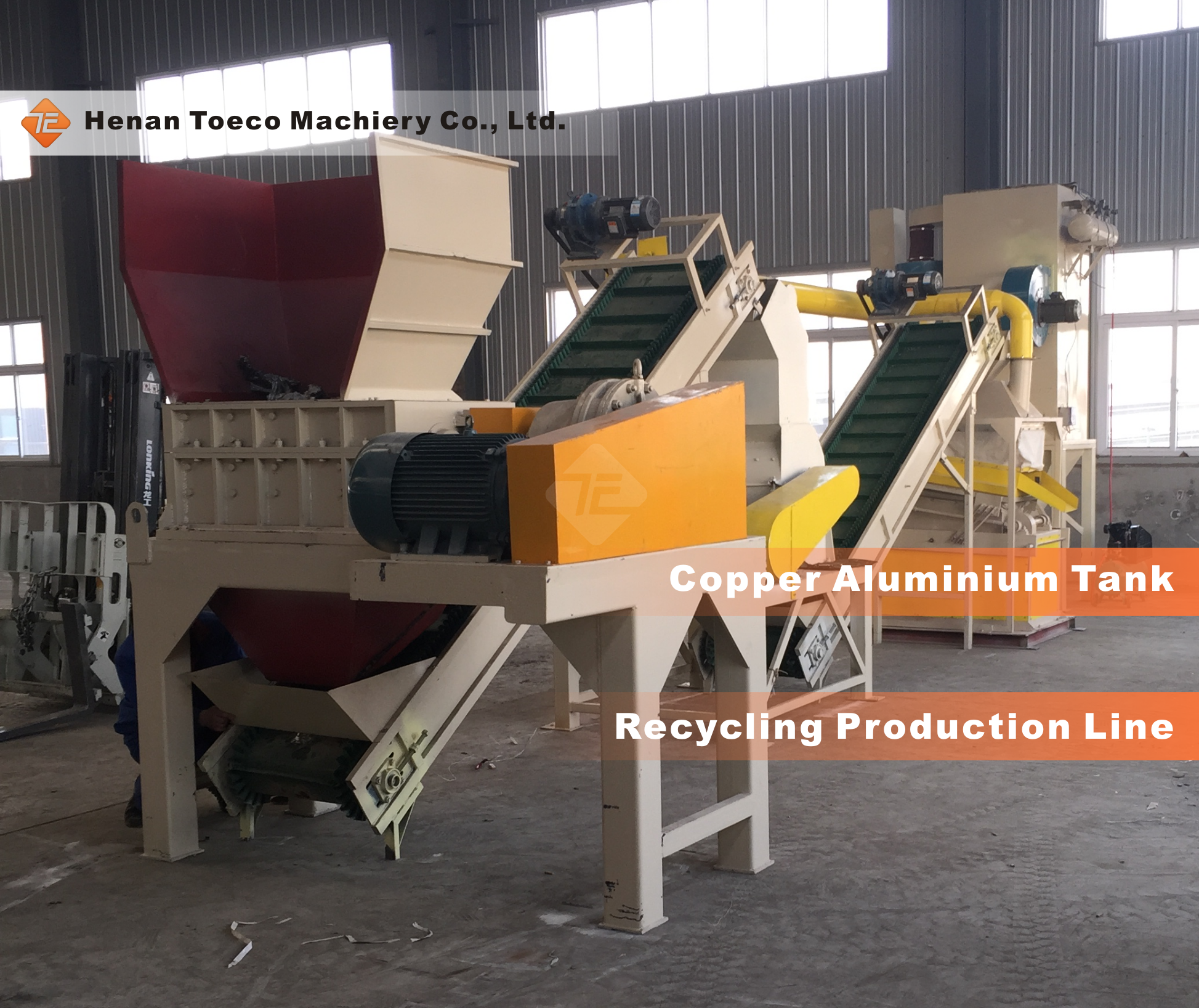 Copper Aluminium Tank Recycling Production Line