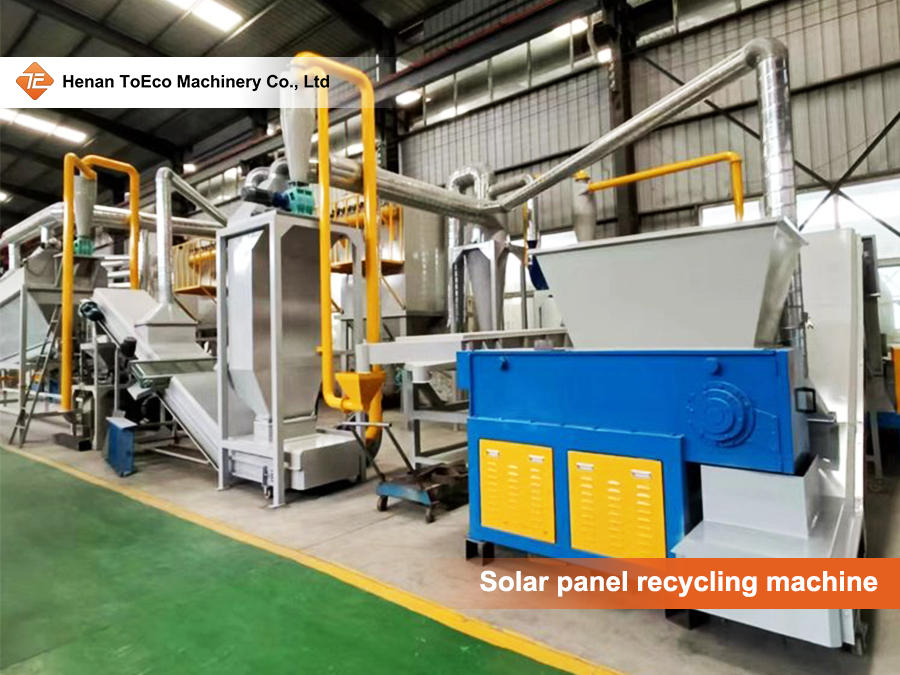 Solar panel recycling machine