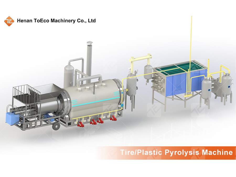 Used tire/plastic pyrolysis equipment